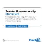Franklin Loan Center carousel closing frame inviting viewers to speak with a mortgage expert.
